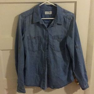 Wax Jean Denim Collared Shirt